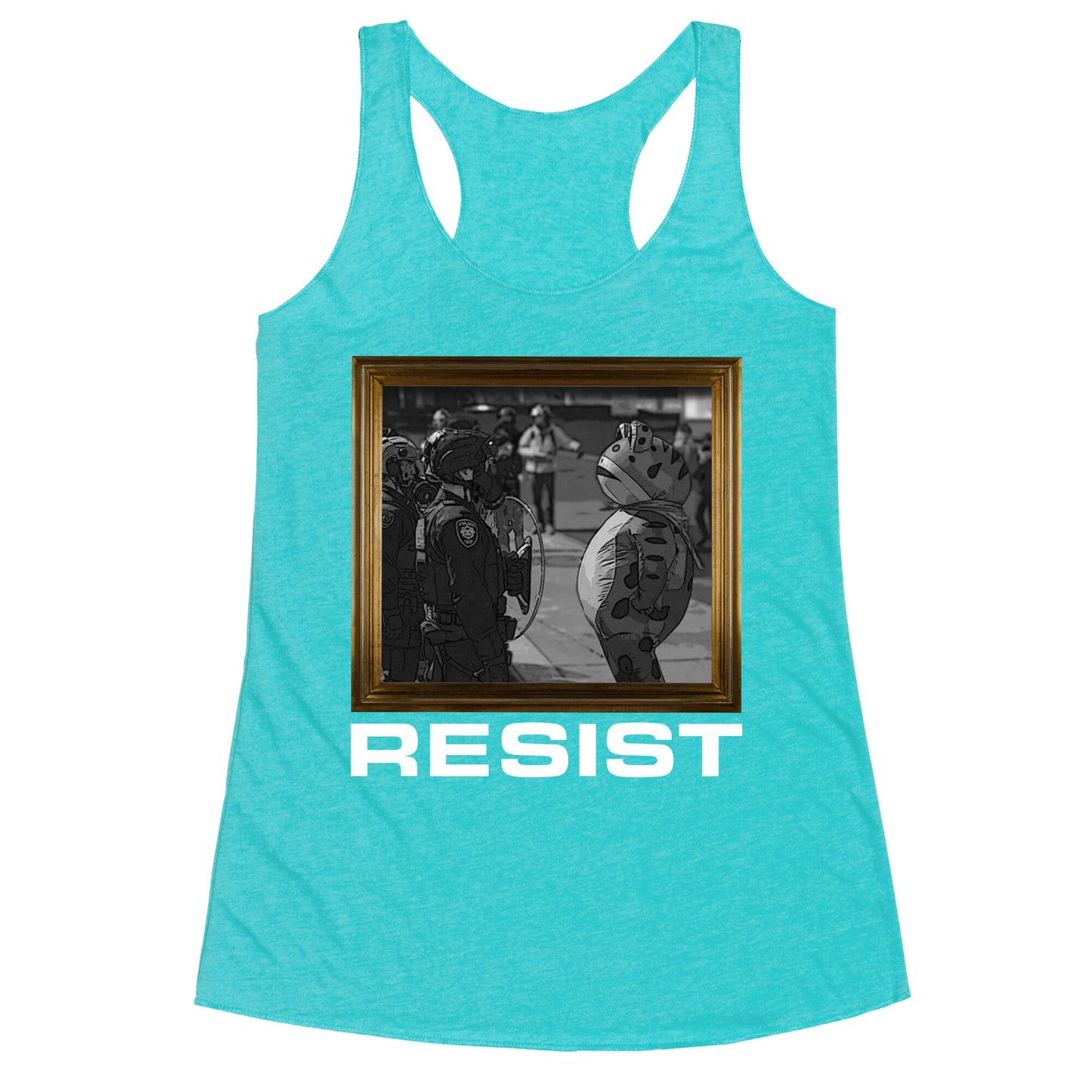 Portland Protest Frog Racerback Tank