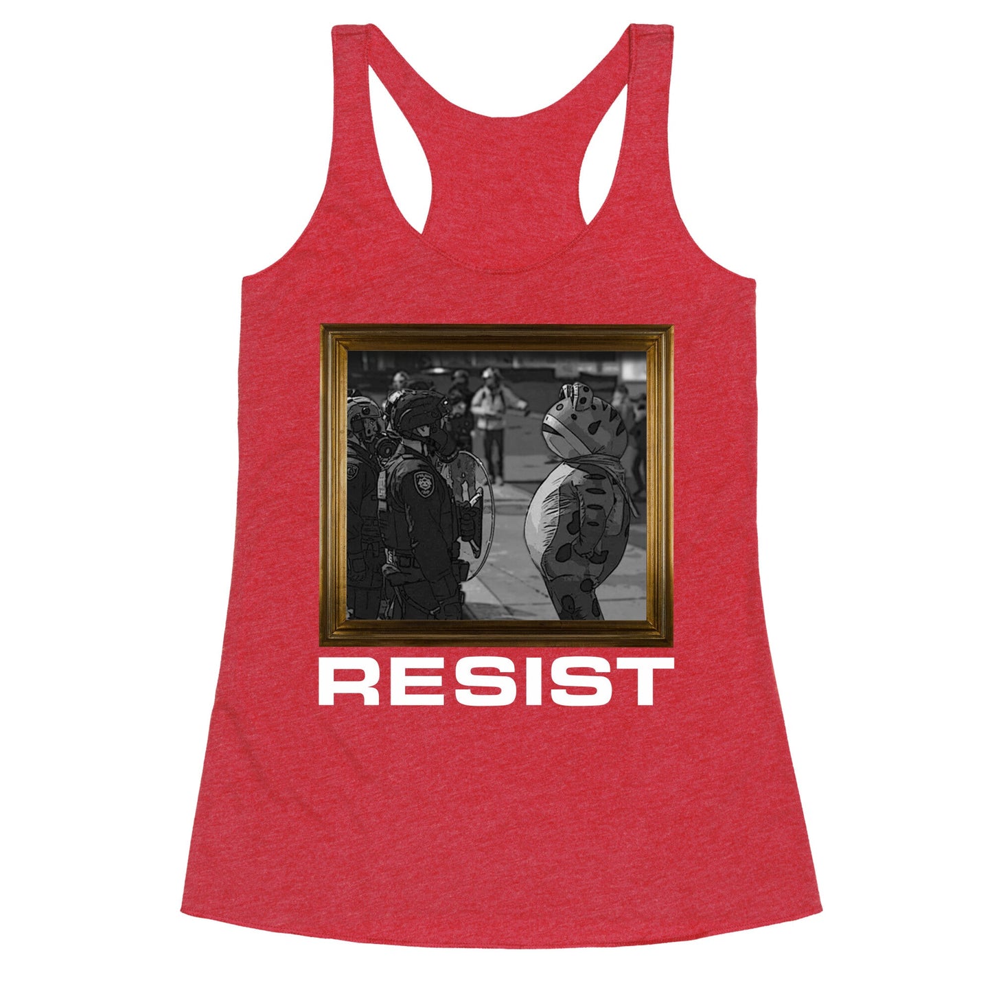 Portland Protest Frog Racerback Tank