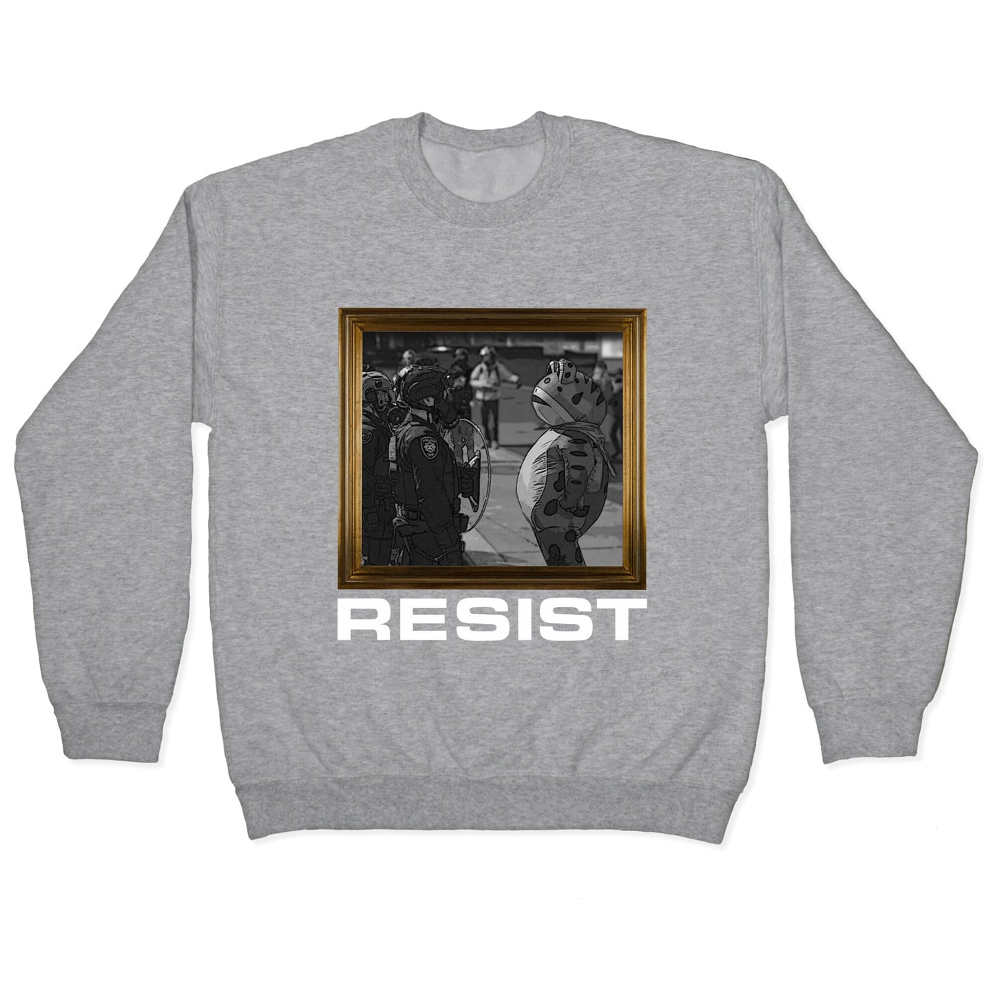 Portland Protest Frog Crewneck Sweatshirt