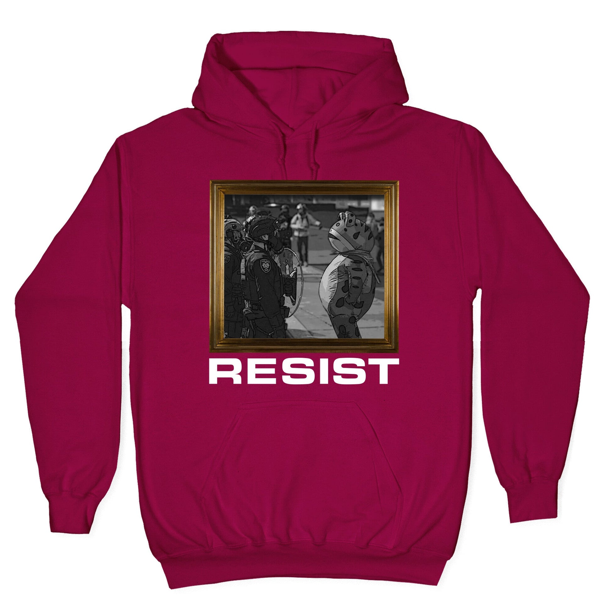 Portland Protest Frog Hoodie