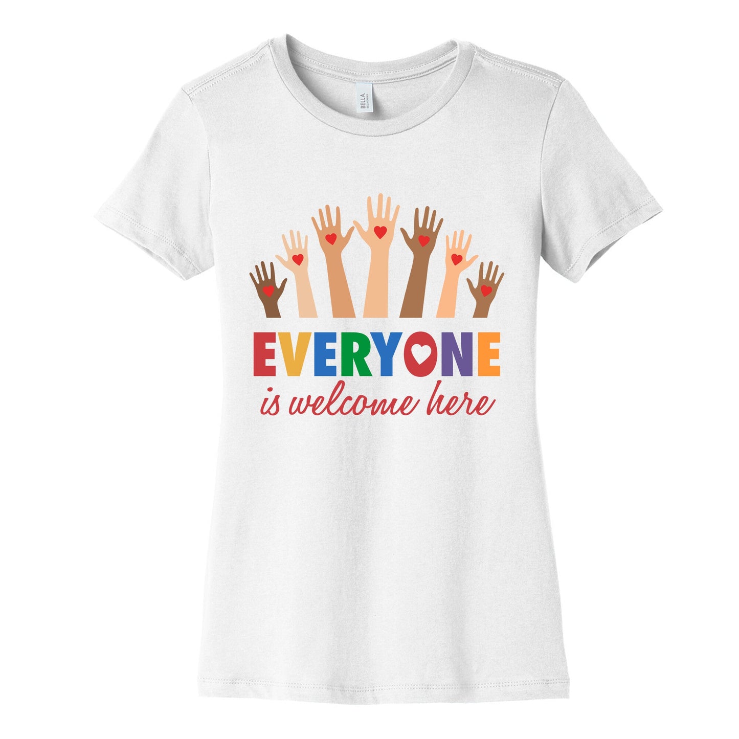 Everyone is Welcome Womens Cotton Tee