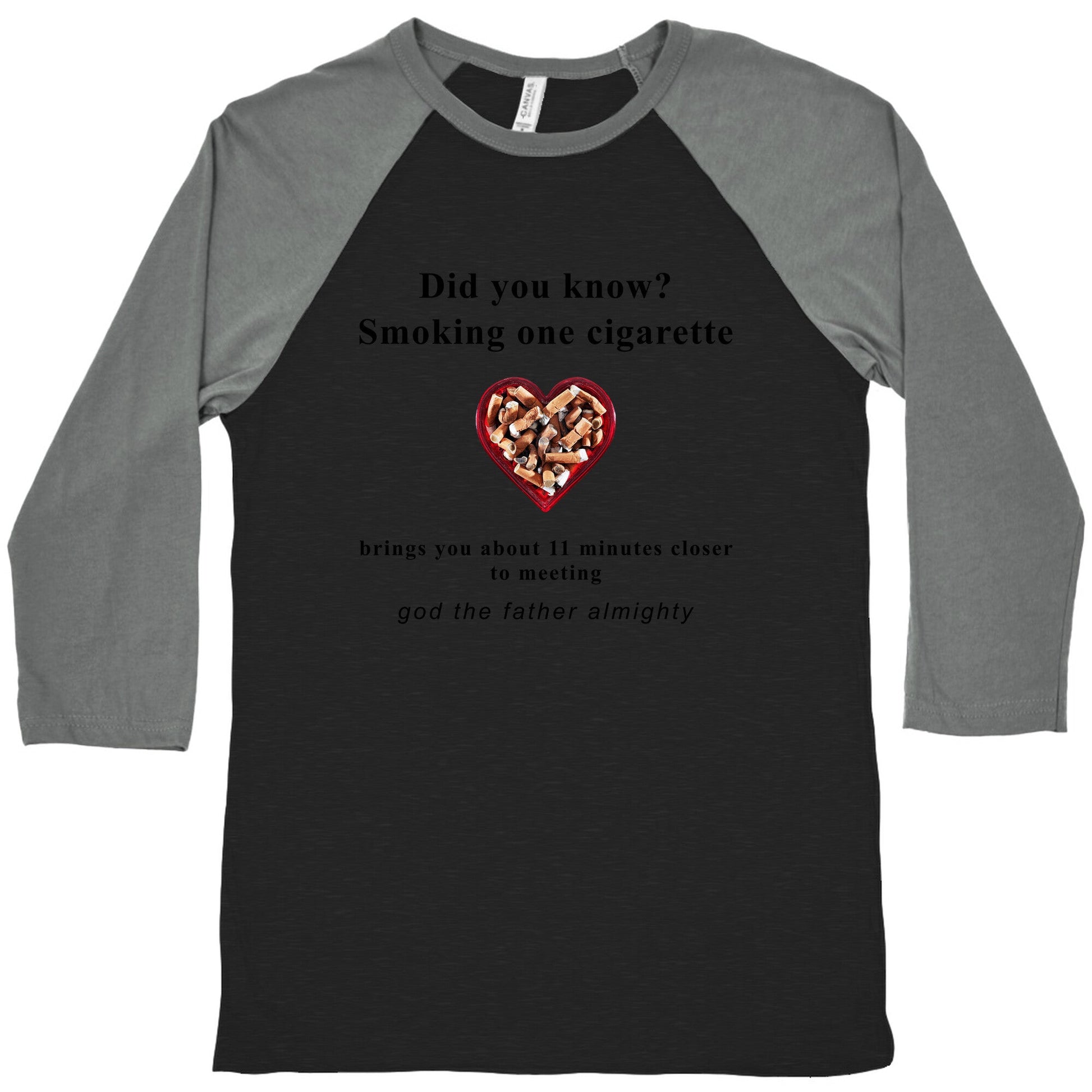 Smoking Cigs Baseball Tee