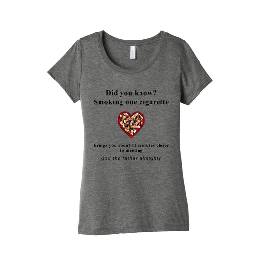 Smoking Cigs Womens Triblend Tee