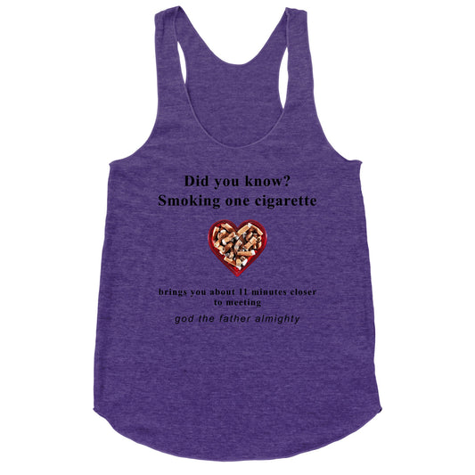 Smoking Cigs Racerback Tank