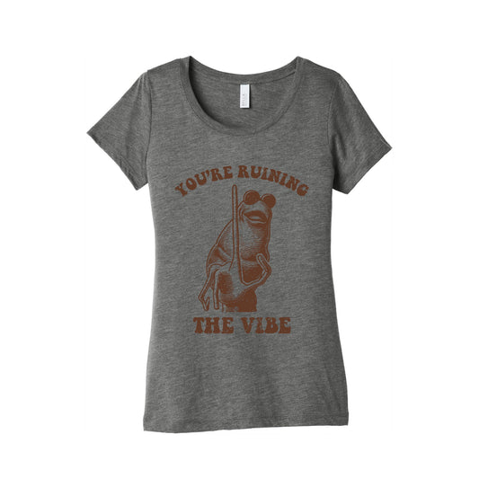 You Are Ruining the Vibe Womens Triblend Tee