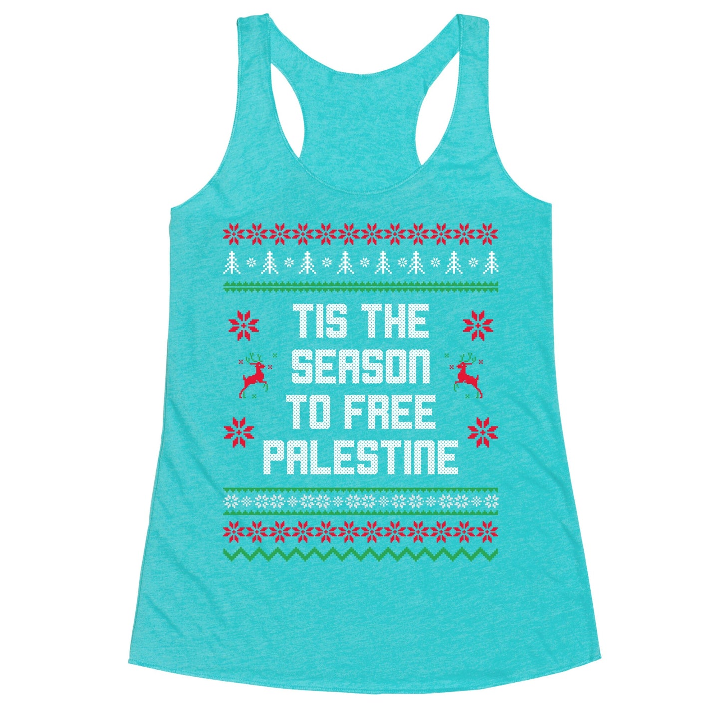 Tis the Season to Free Palestine Racerback Tank