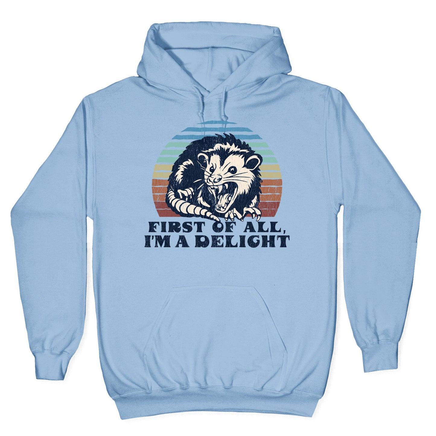 Delightful Unhinged Possum Hoodie