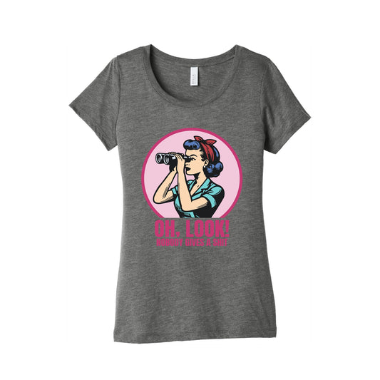 Nobody Gives A Shit Womens Triblend Tee