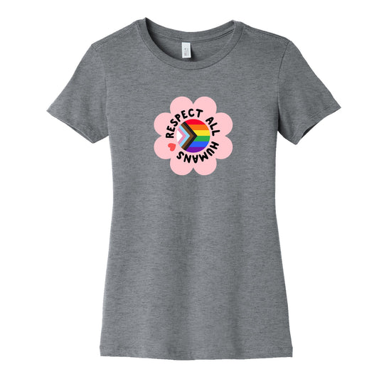 Respect All Humans Womens Cotton Tee