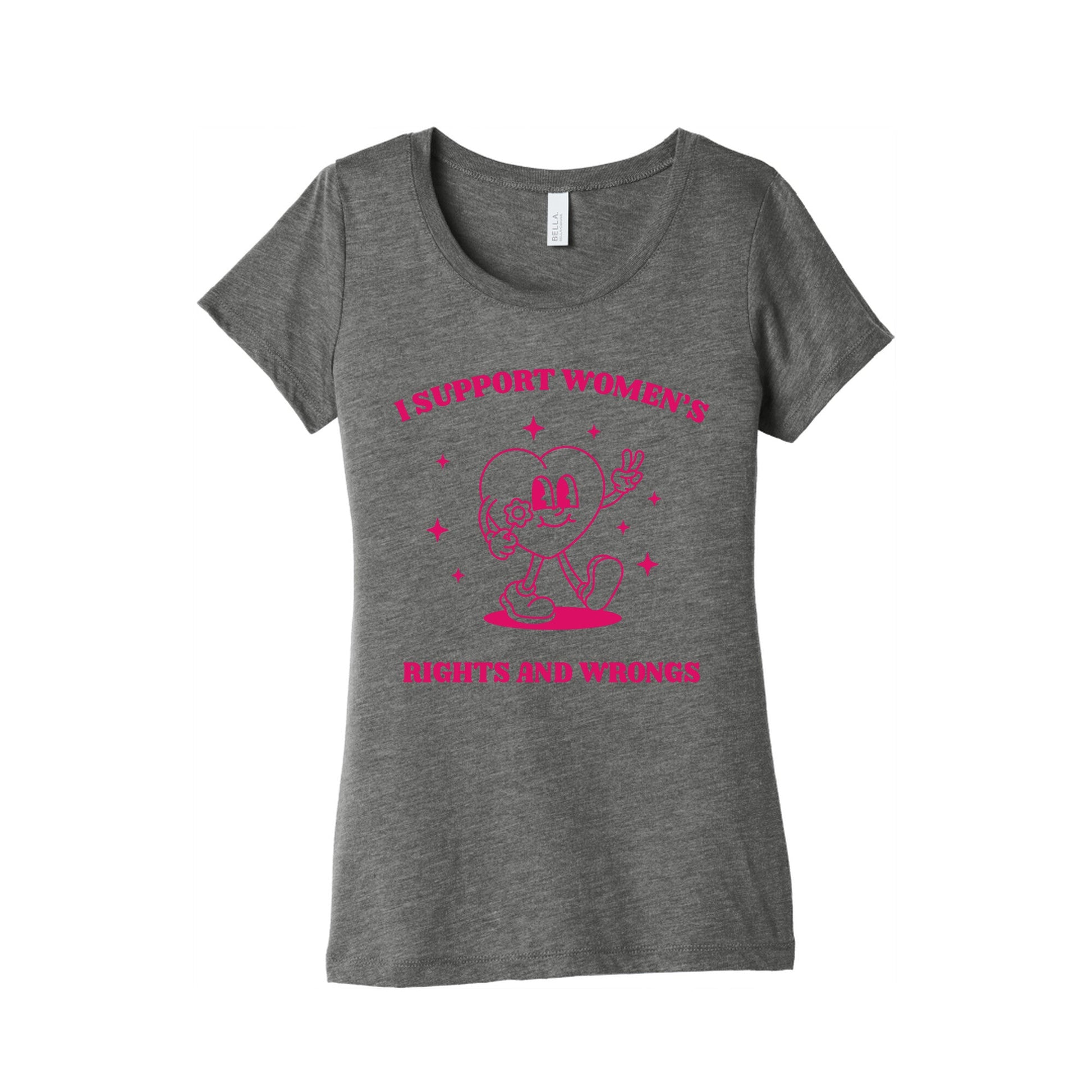 I Support Womens Rights And Wrongs Womens Triblend Tee