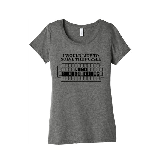 Wheel Of Fortune Womens Triblend Tee