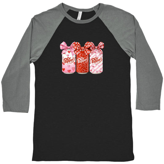 Dr. Pepper Valentine Baseball Tee