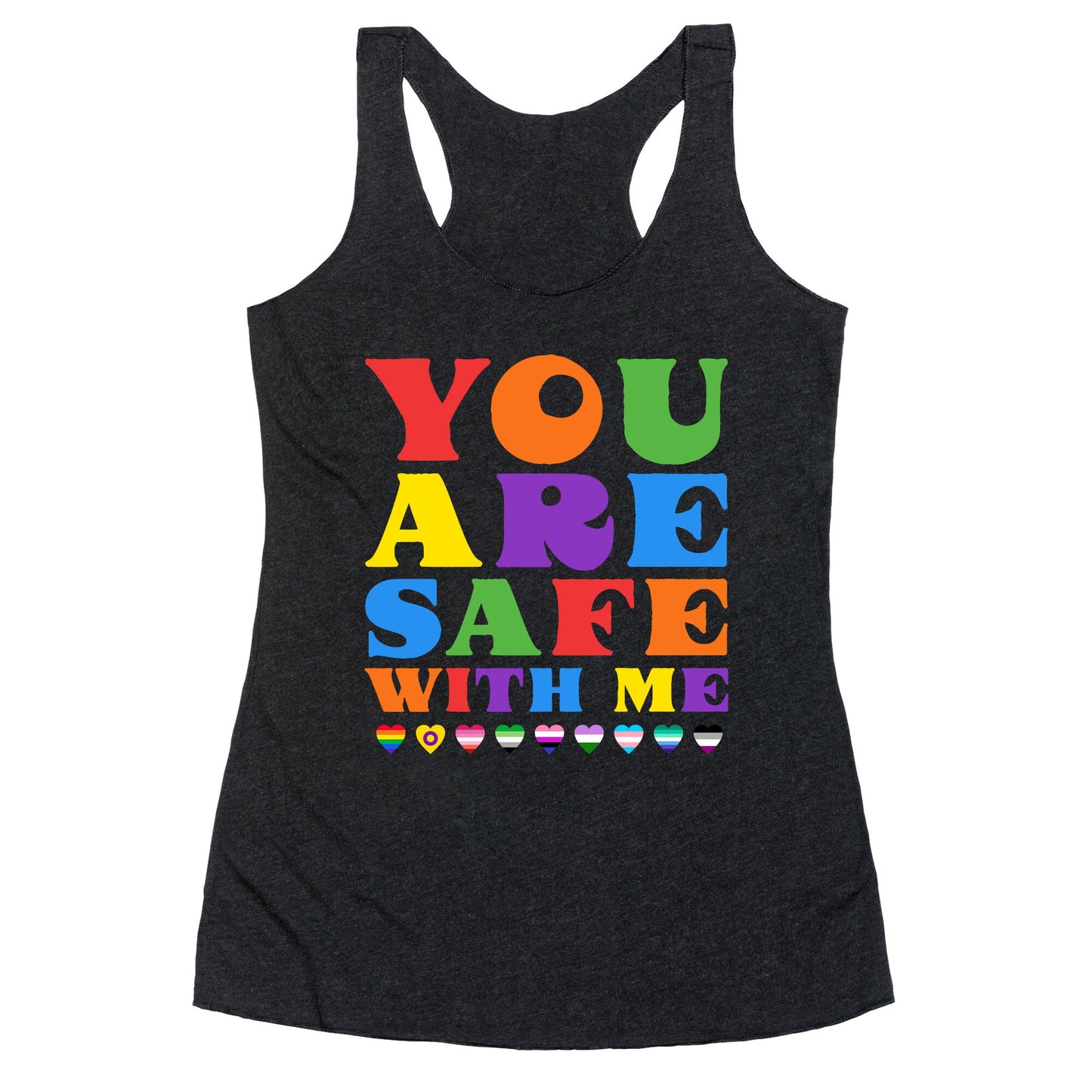 You Are Safe With Me Racerback Tank