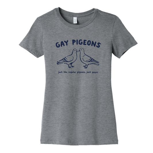 Gay Pigeons Womens Cotton Tee