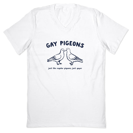 Gay Pigeons V-Neck