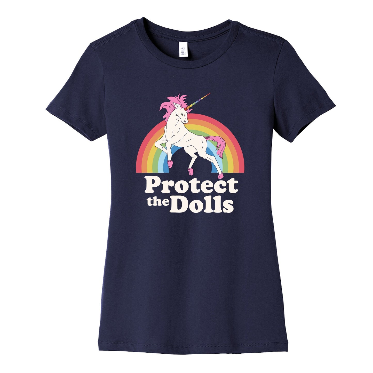Protect The Dolls Unicorn Womens Cotton Tee