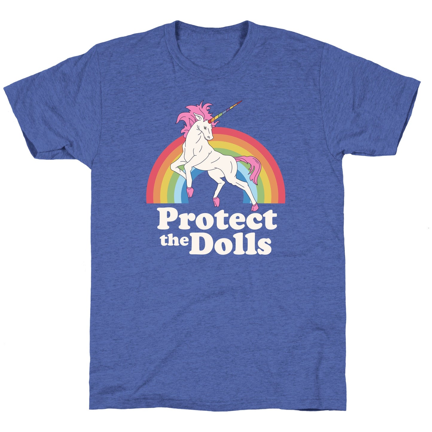 Protect The Dolls Unicorn Unisex Triblend Tee