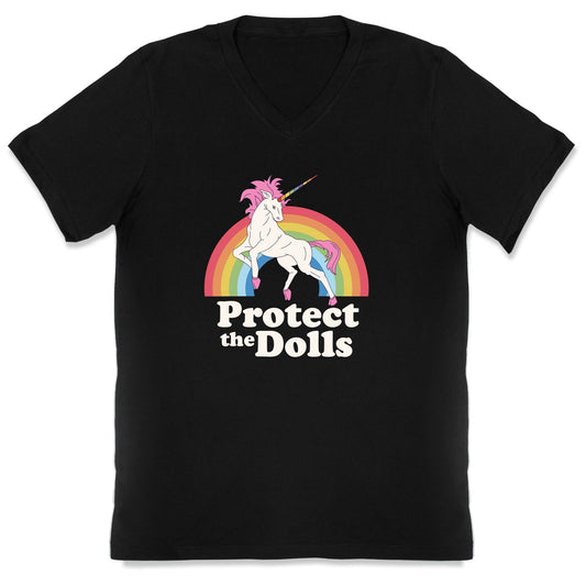 Protect The Dolls Unicorn V-Neck