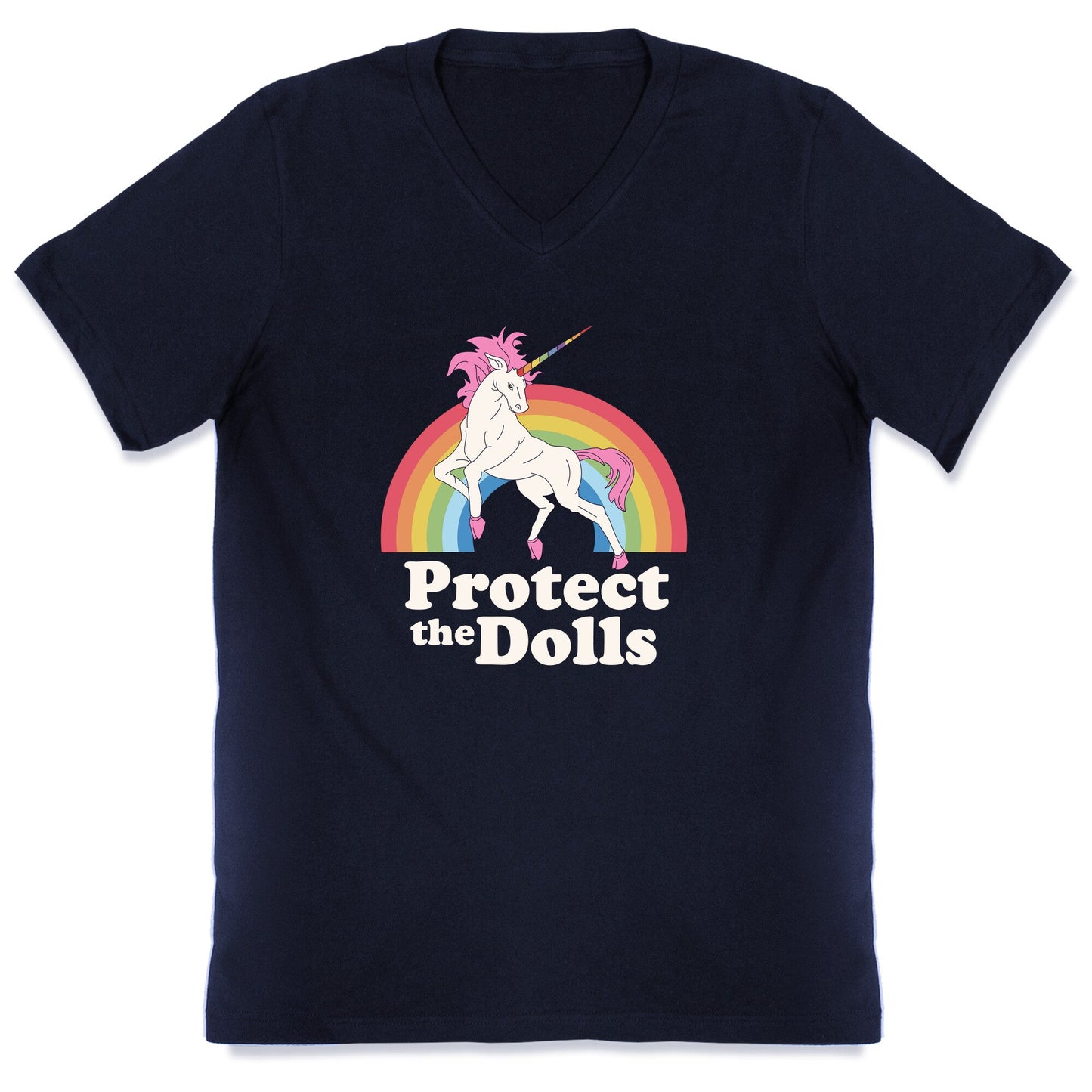 Protect The Dolls Unicorn V-Neck