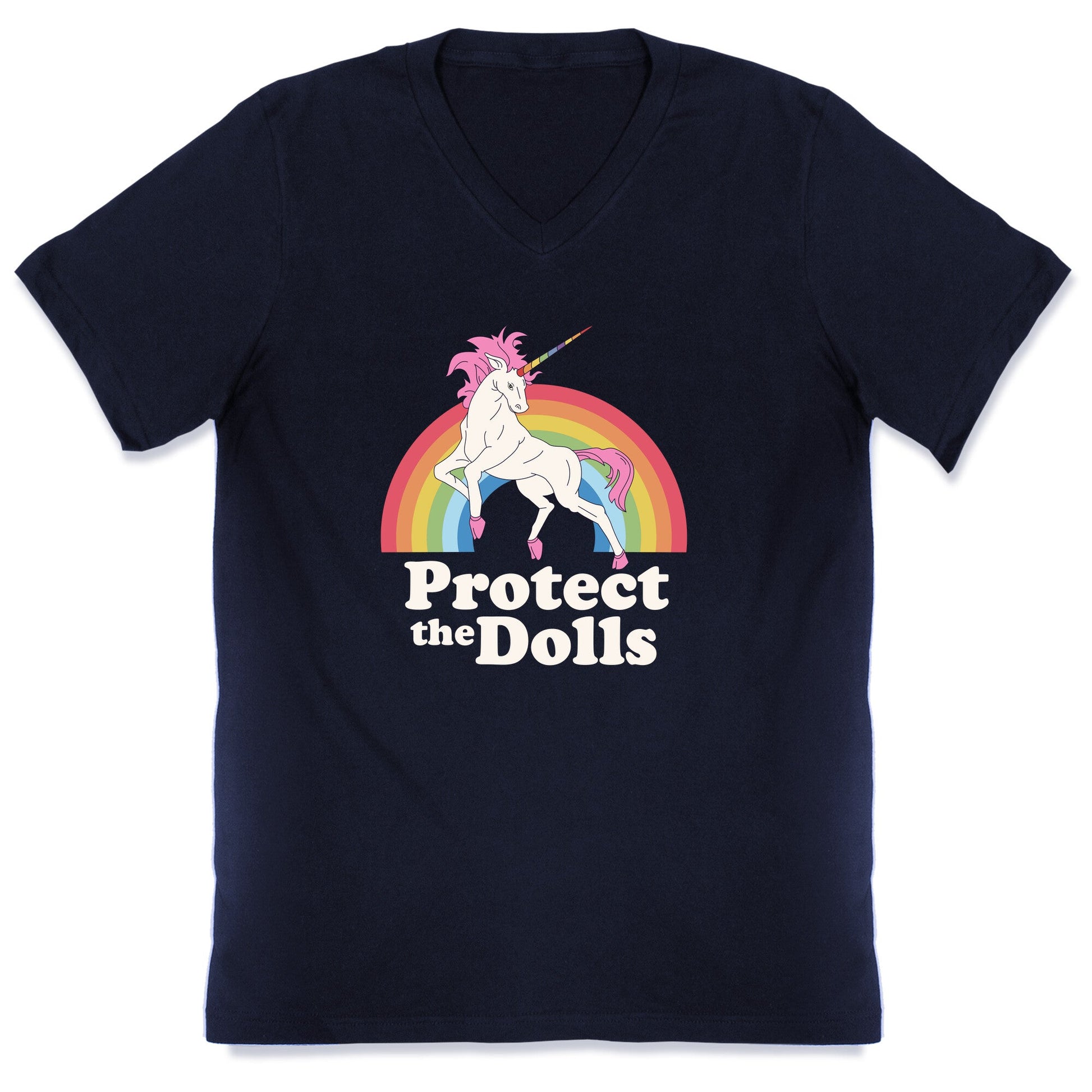 Protect The Dolls Unicorn V-Neck