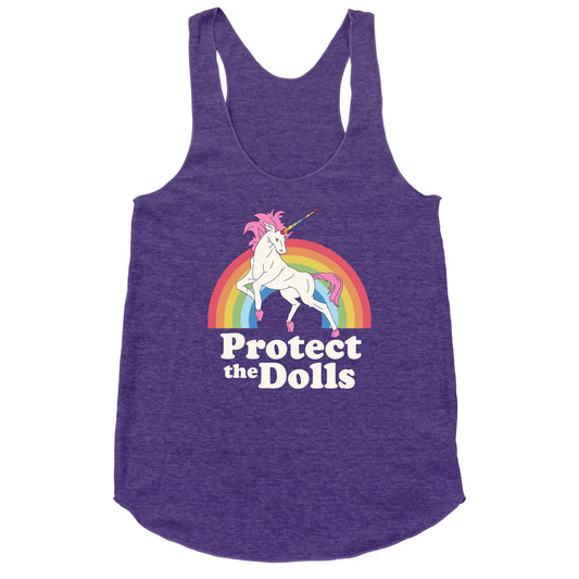 Protect The Dolls Unicorn Racerback Tank