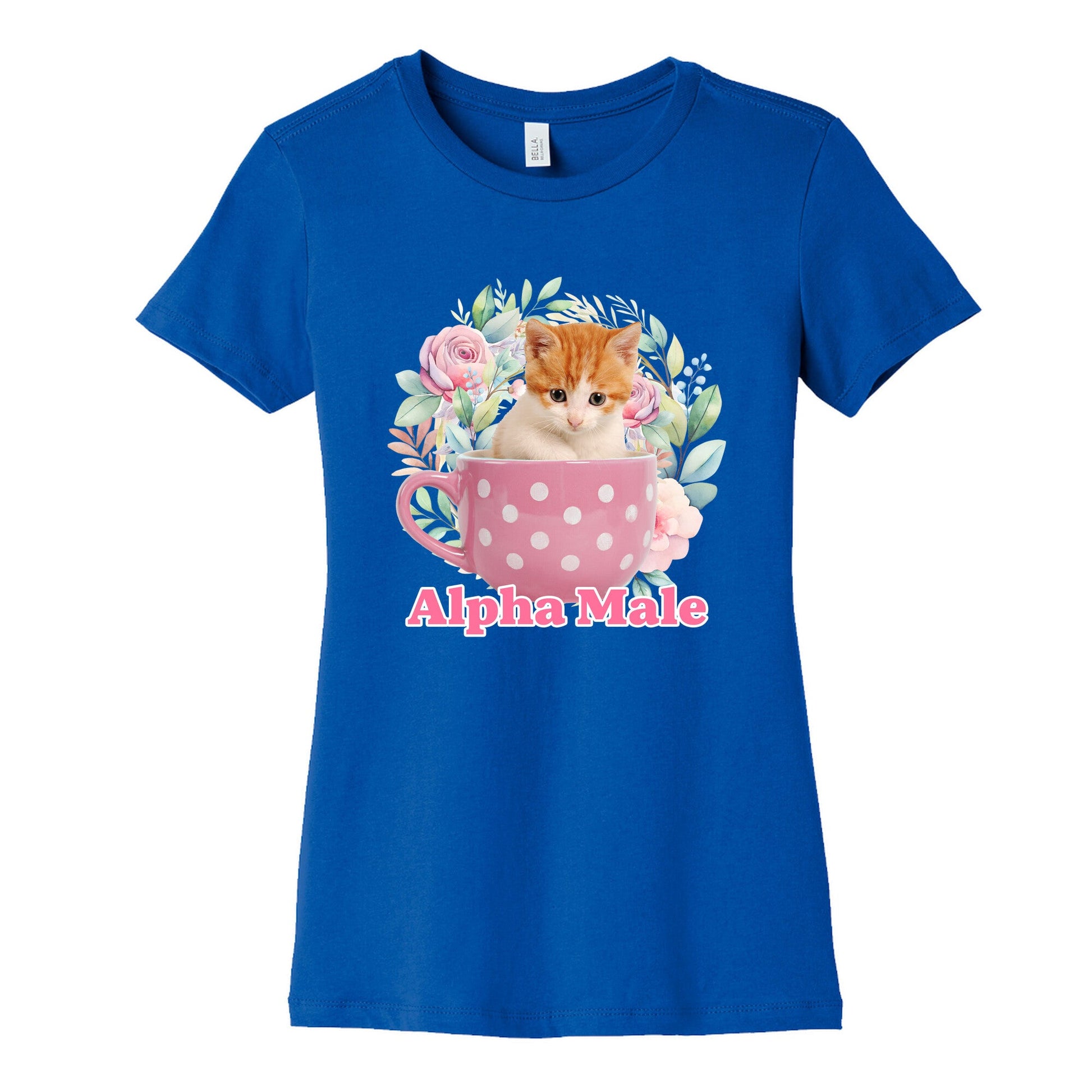 Alpha Male Kitten Womens Cotton Tee
