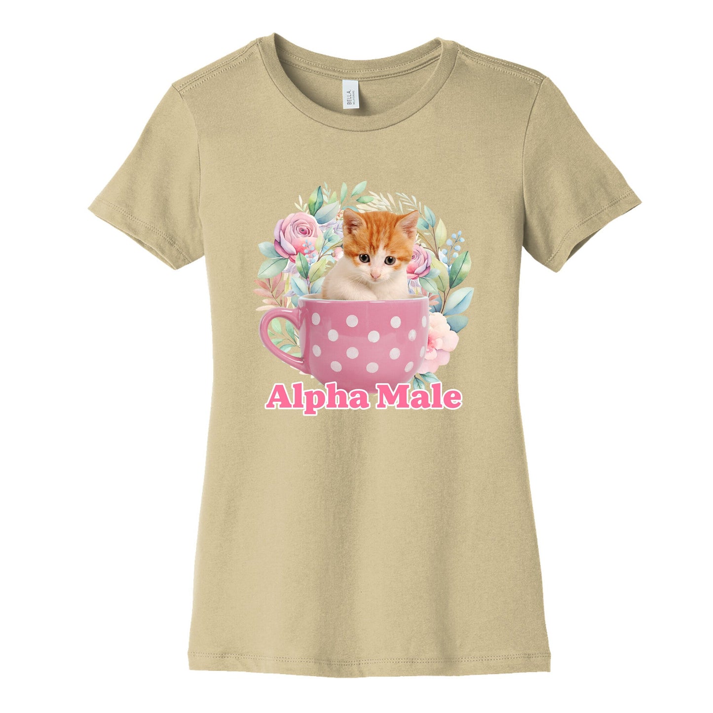 Alpha Male Kitten Womens Cotton Tee