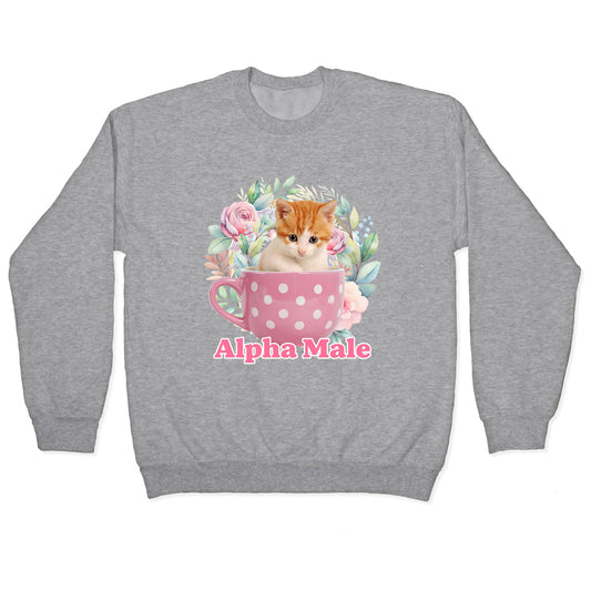 Alpha Male Kitten Crewneck Sweatshirt