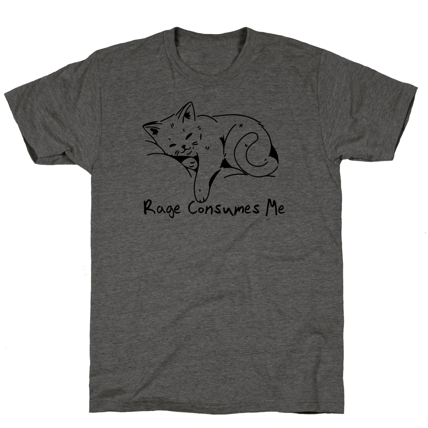 Rage Consumes Me Kitten Unisex Triblend Tee
