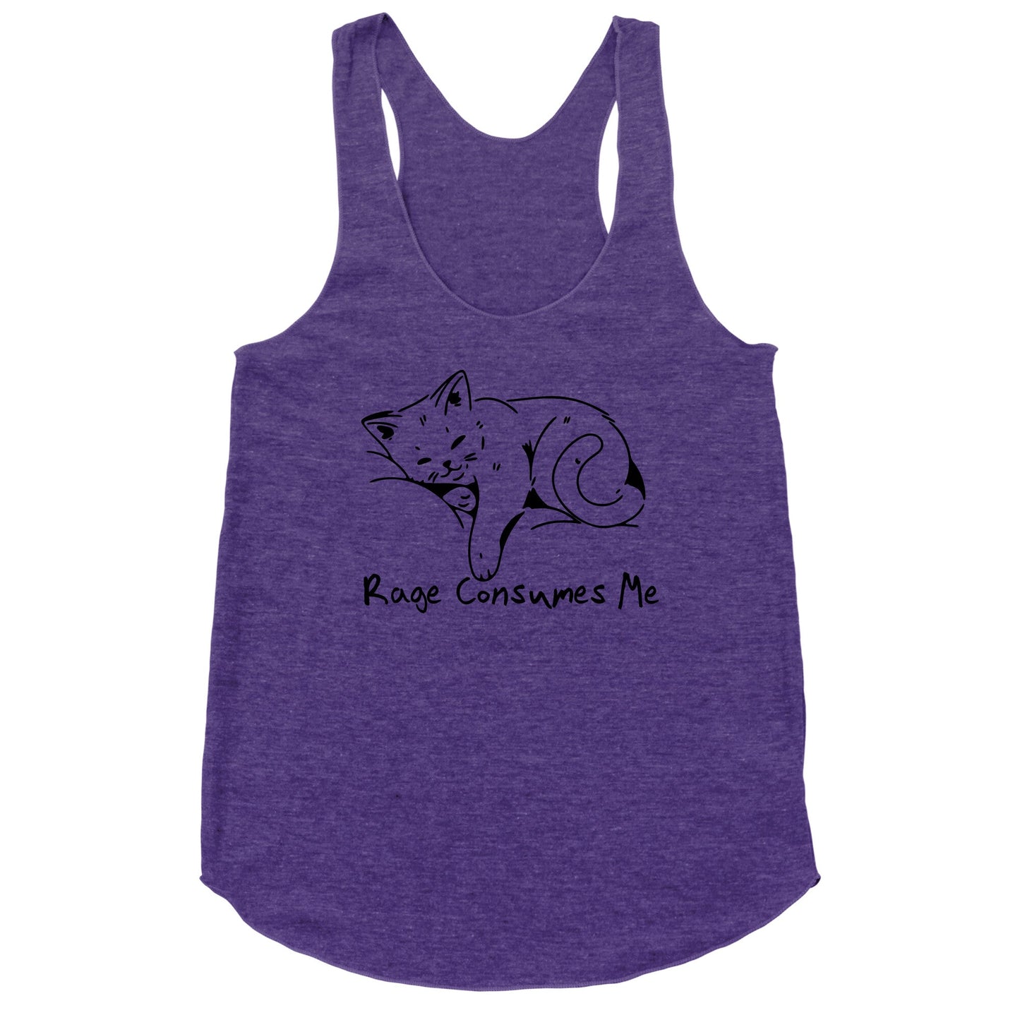 Rage Consumes Me Kitten Racerback Tank