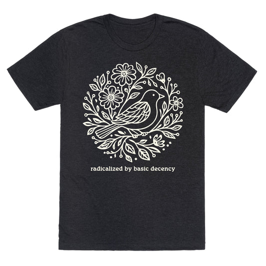 Radicalized By Basic Decency Unisex Triblend Tee