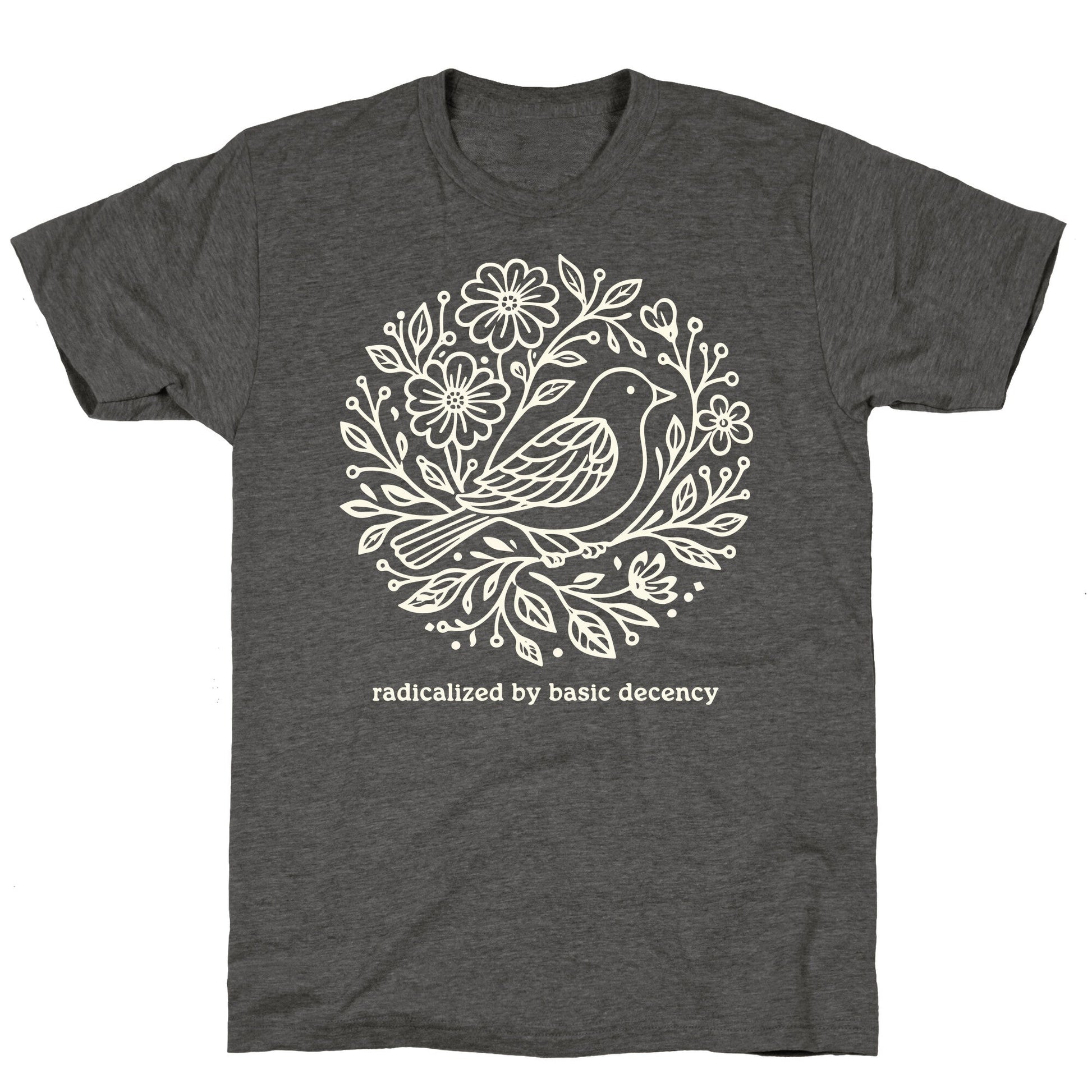 Radicalized By Basic Decency Unisex Triblend Tee