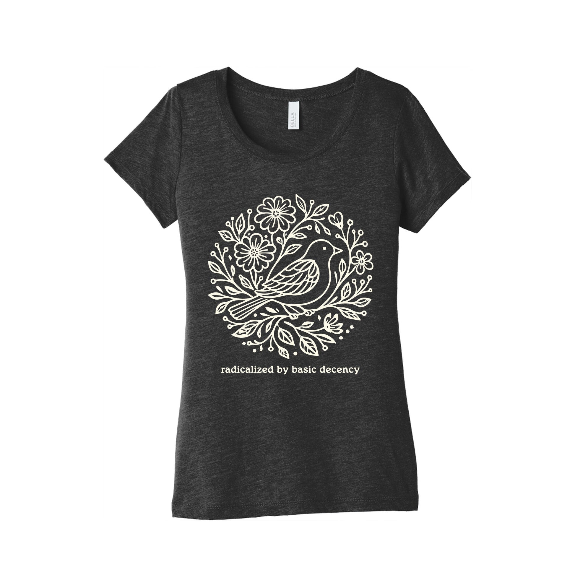 Radicalized By Basic Decency Womens Triblend Tee