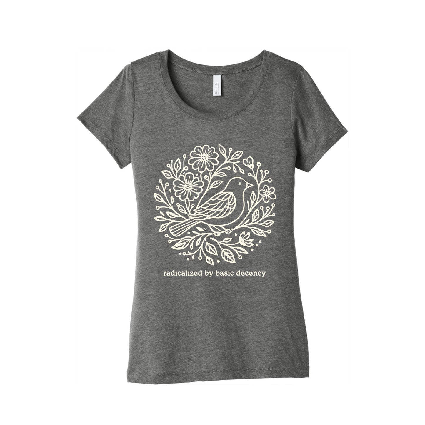 Radicalized By Basic Decency Womens Triblend Tee