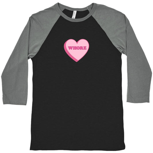 Whore Baseball Tee