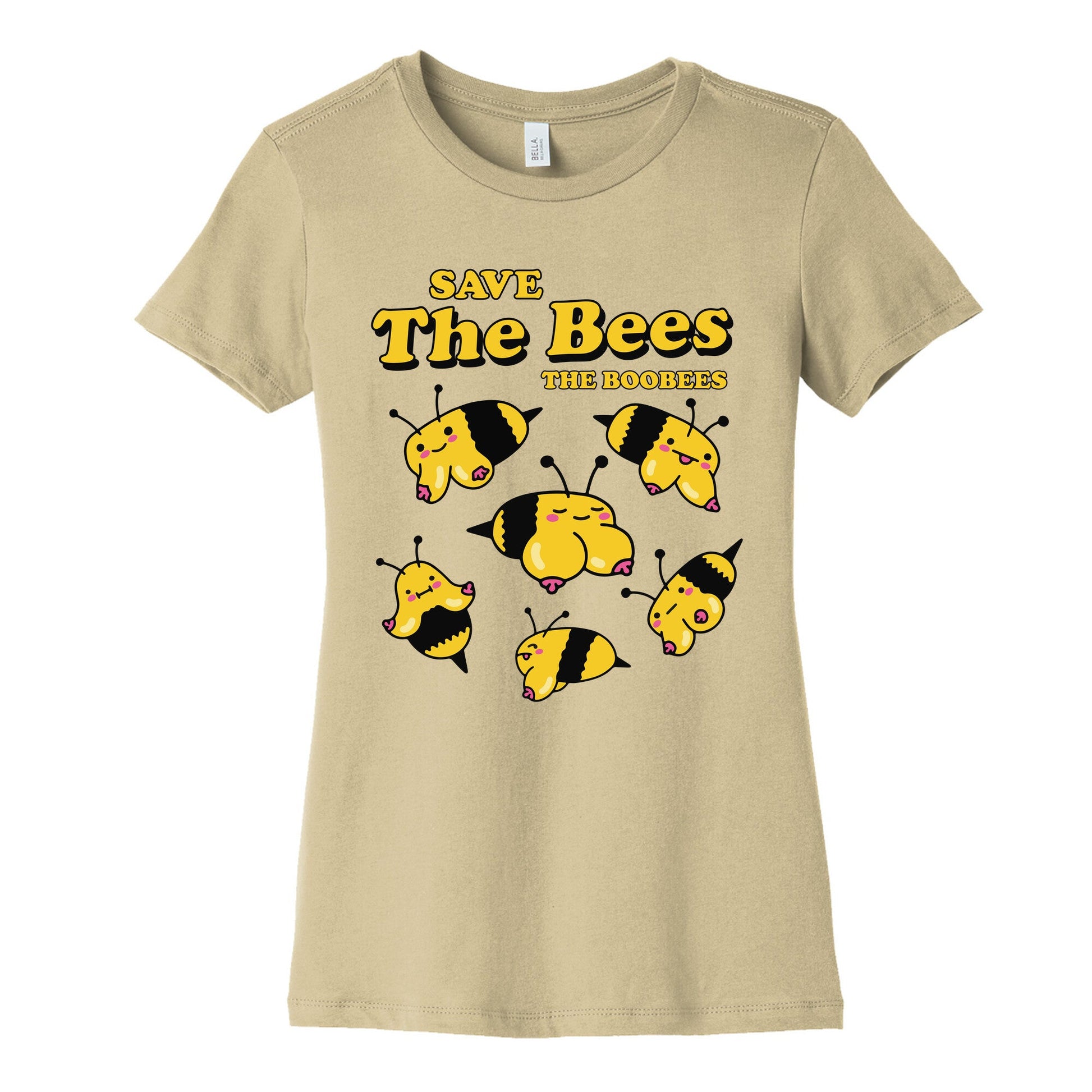 Save The Bees Boobees Womens Cotton Tee
