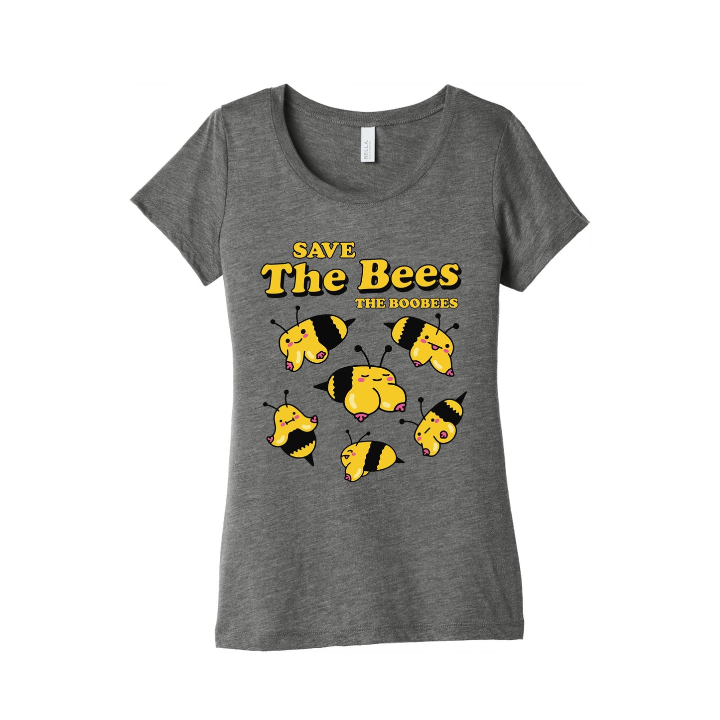 Save The Bees Boobees Womens Triblend Tee