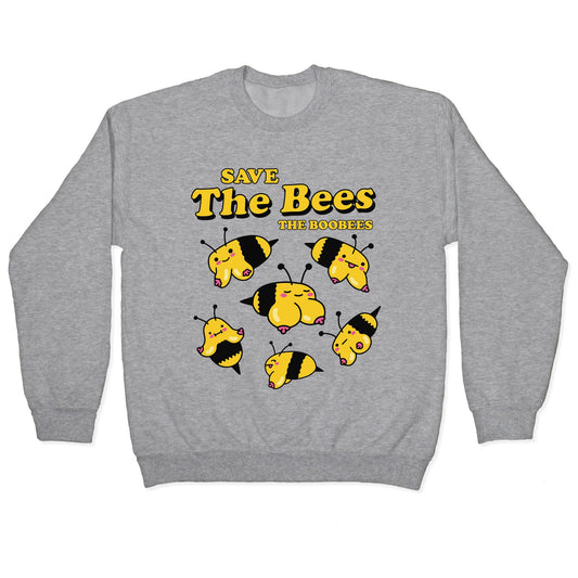 Save The Bees Boobees Crewneck Sweatshirt