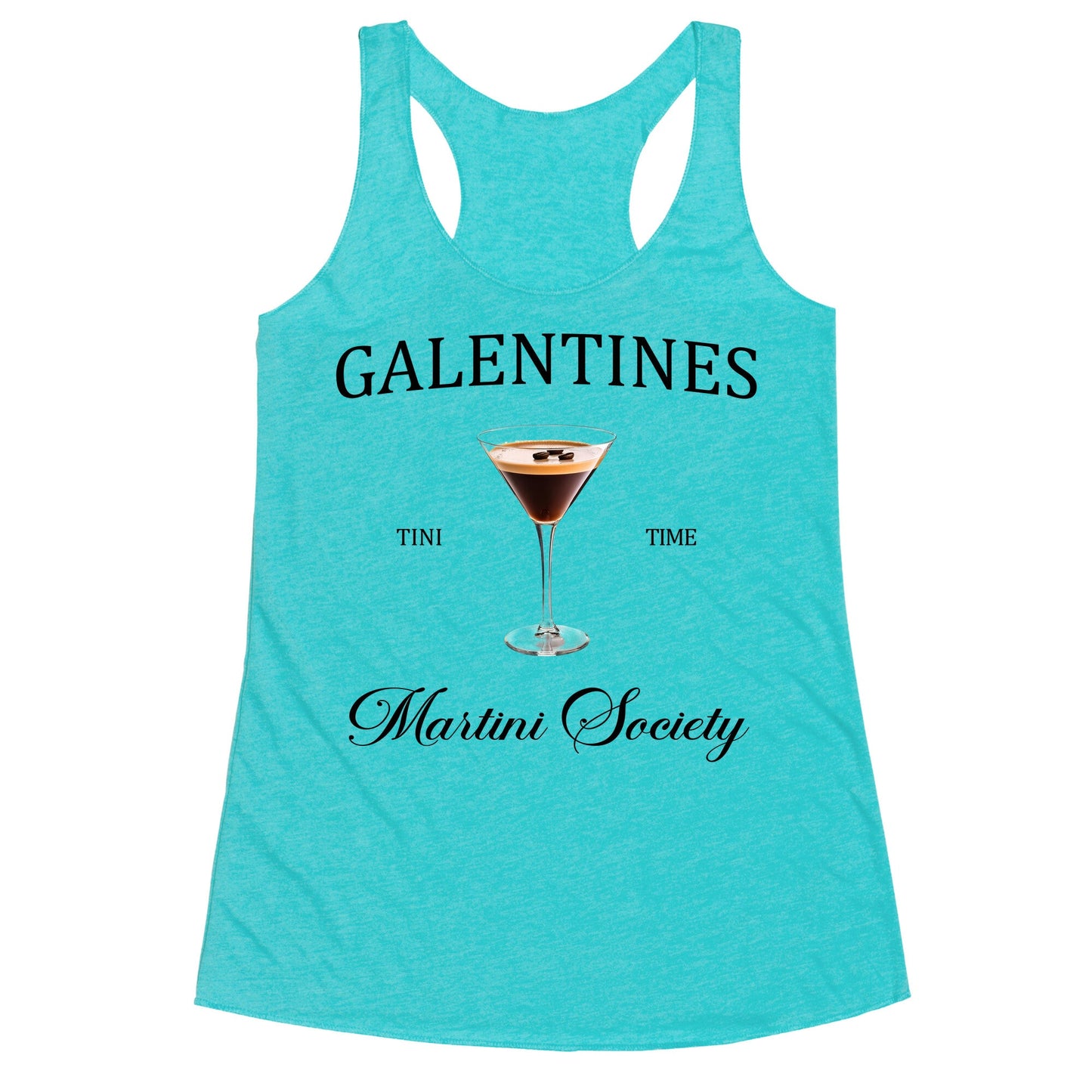 Galentines Tini Time Racerback Tank