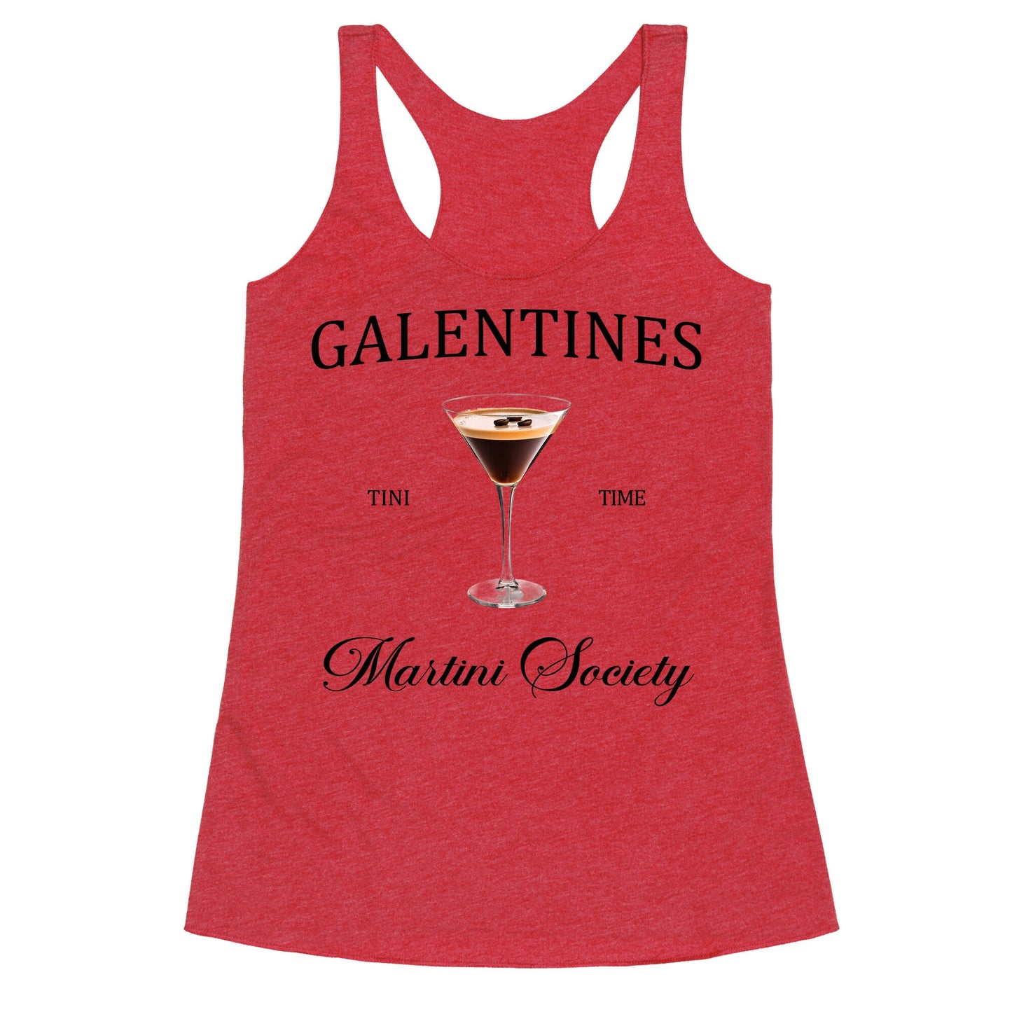 Galentines Tini Time Racerback Tank