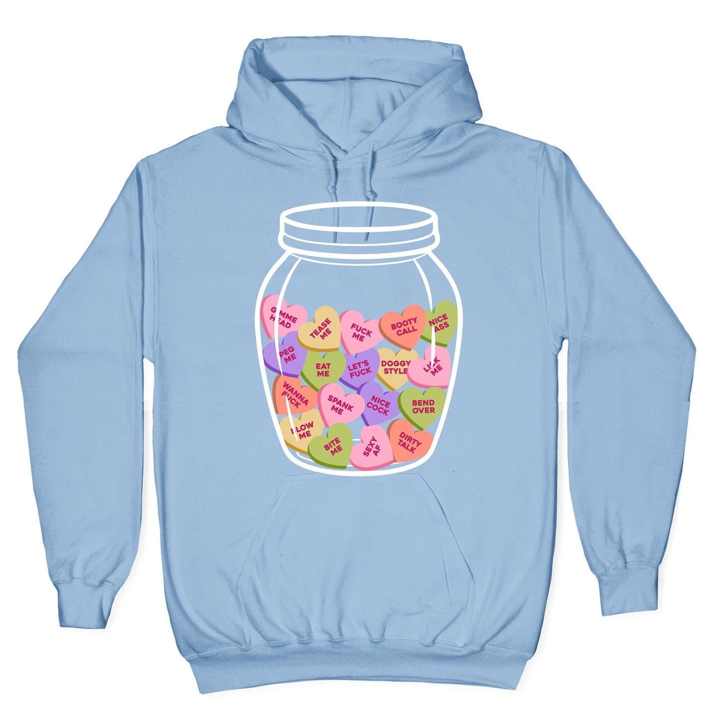 Candy Hearts NSFW Hoodie