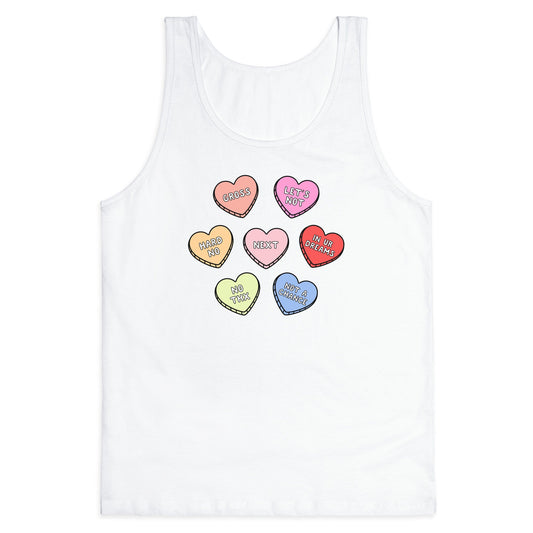 Sarcastic Candy Hearts Tank Top