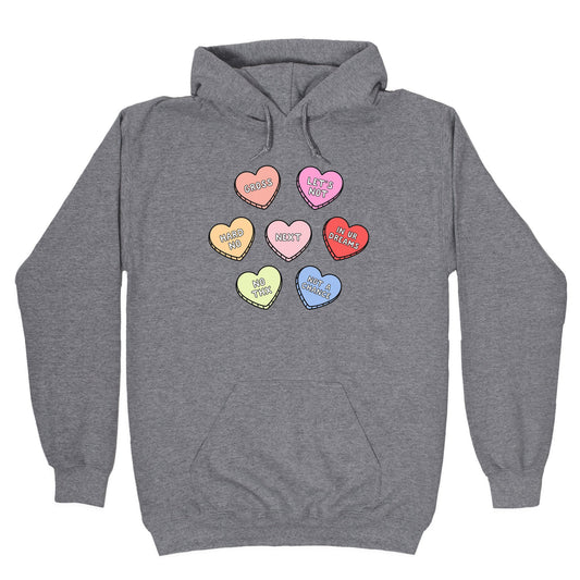 Sarcastic Candy Hearts Hoodie