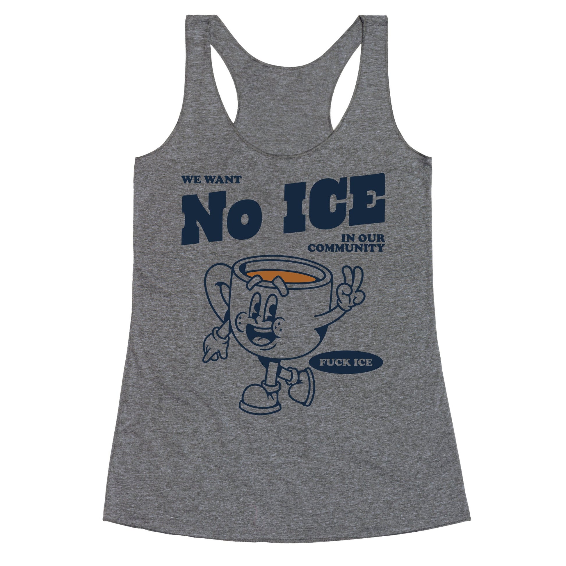 No ICE Racerback Tank