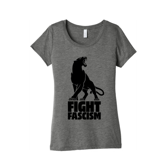 Fight Fascism Womens Triblend Tee