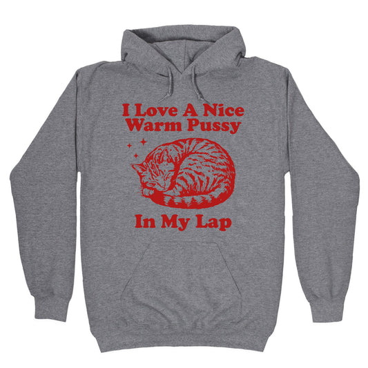 I Love A Nice Warm Pussy In My Lap Hoodie