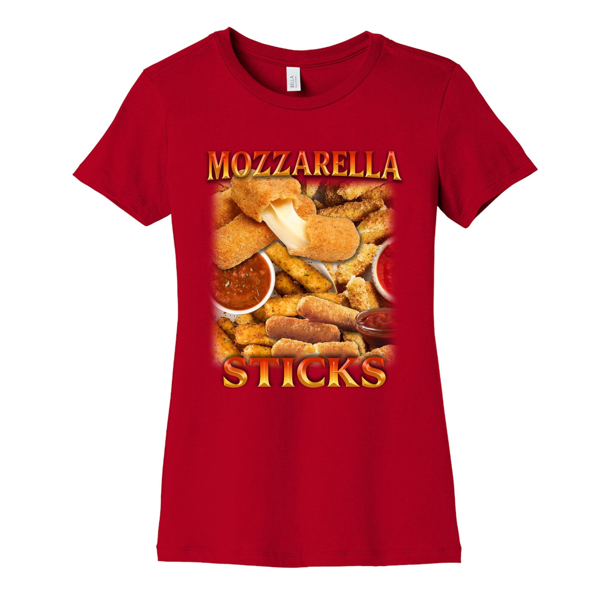 Mozzarella Sticks Womens Cotton Tee