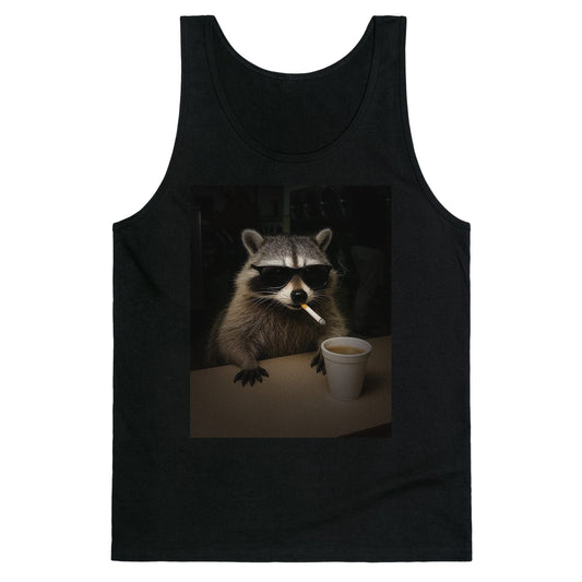 Coffee Raccoon Tank Top