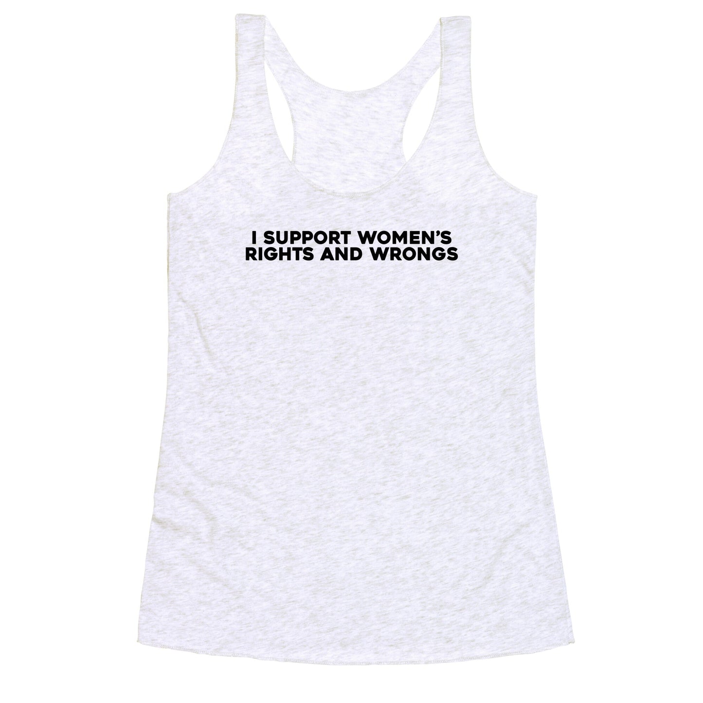 Womens Rights And Wrongs Racerback Tank