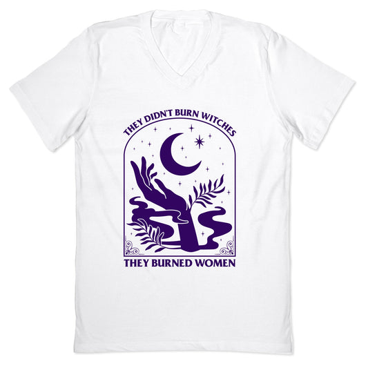 They Burned Women V-Neck